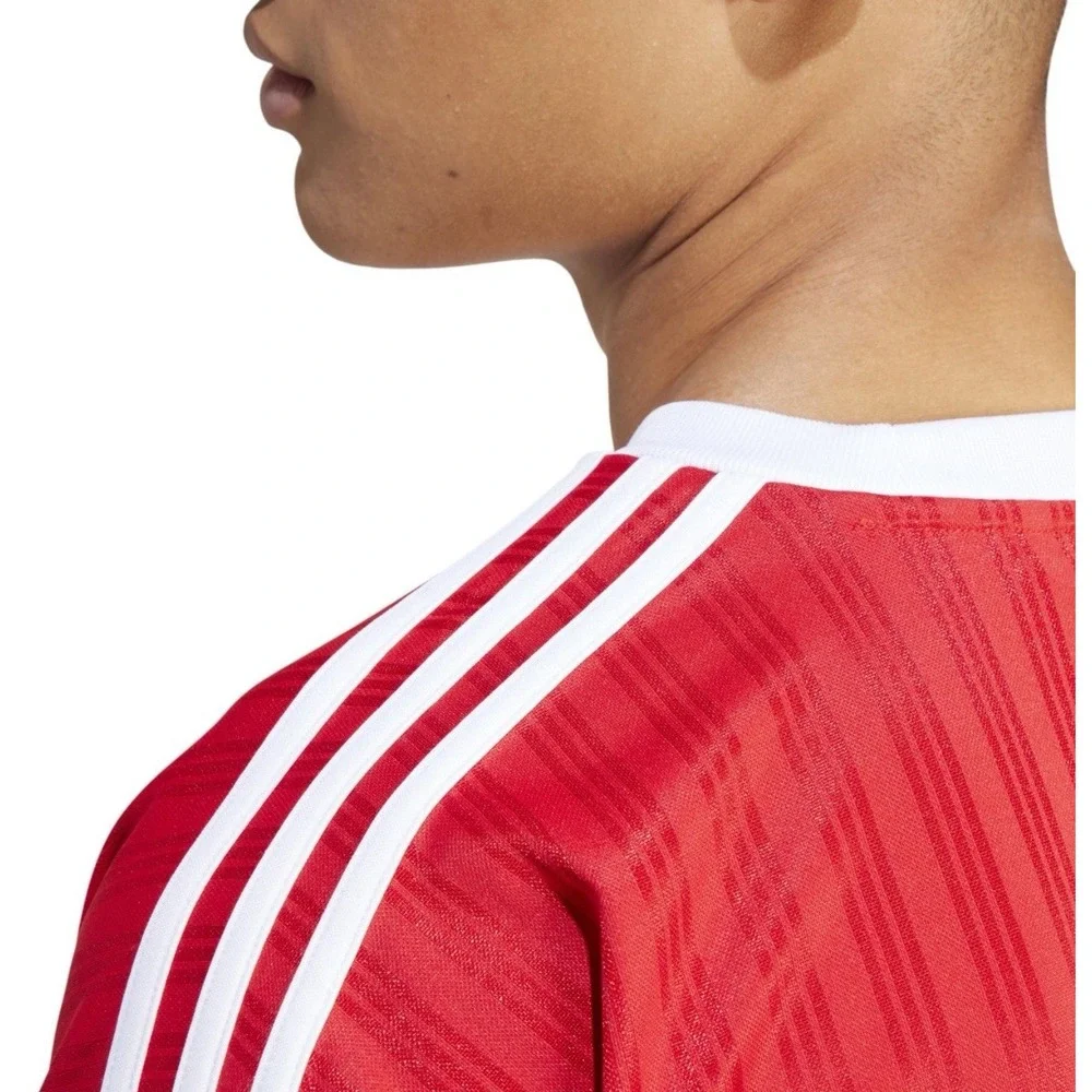 NEW MEN'S ADIDAS ORIGINALS TREFOIL POLY TEE SHIRT SIZE Large RED IM9458‎ Scarlet